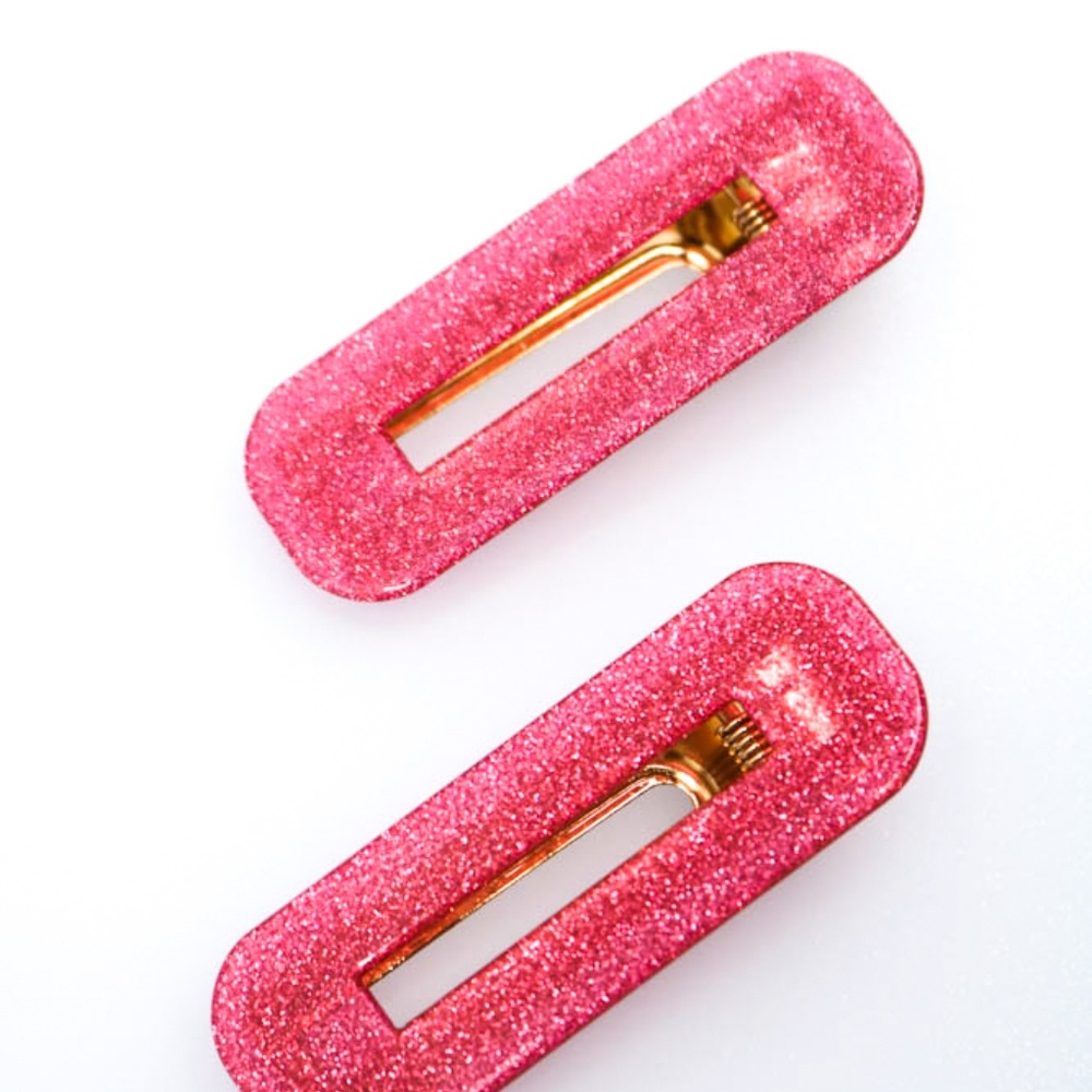 Glimmer Block Duo Clips Cherry